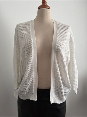 Steilmann - White Lace Knit Top